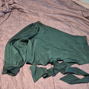 New York & Company Teal Blouse